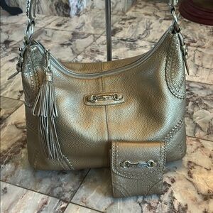 Brighton Pebbled Leather Women's Bag with Matching Wallet